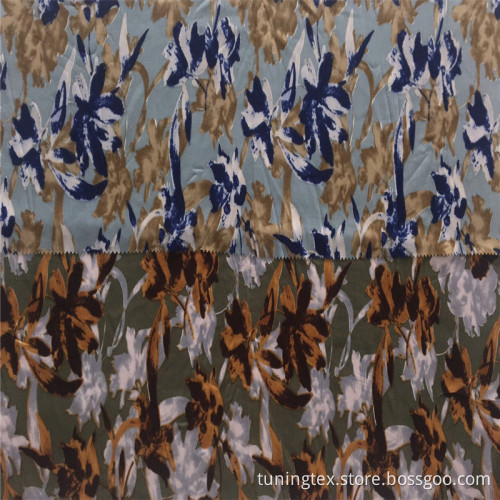 Rayon Big Floral Print Fabric